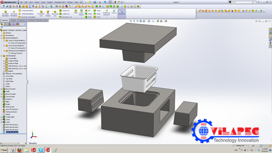 thiết kế khuôn trong Solidworks