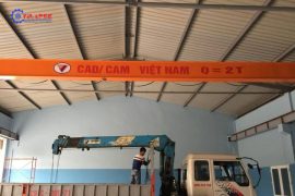 cầu trục dầm đơn 2 tấn khẩu độ 20m